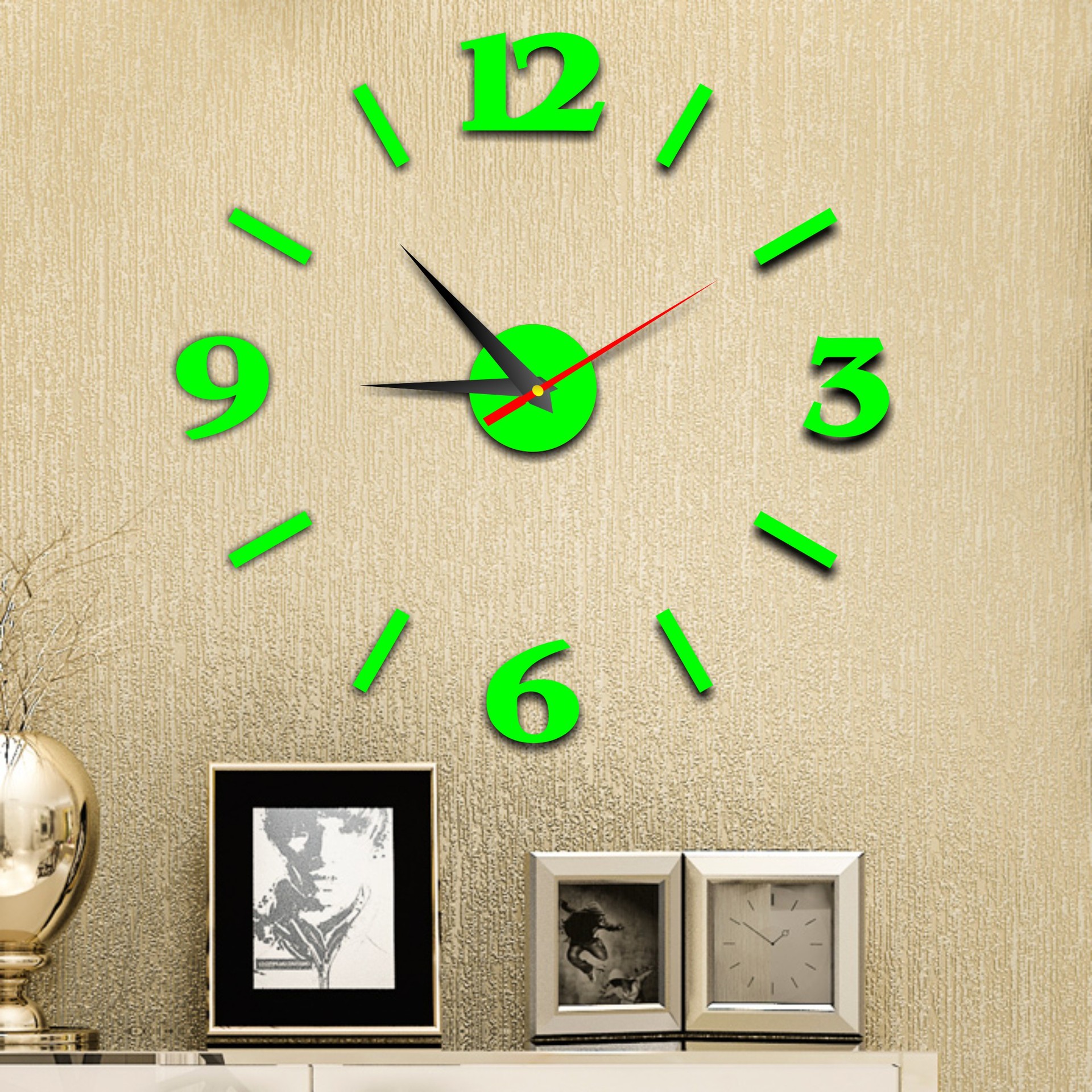 Wall Clock Living Room Personality Clock Large Wall Clock Mute Modern