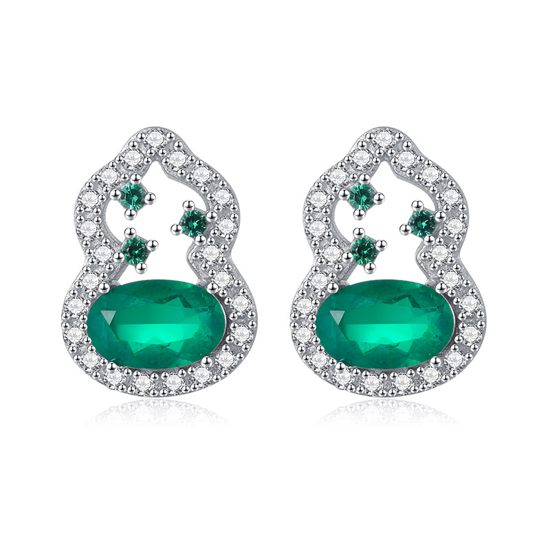 Women's Short Pear Frosted Bead Earrings