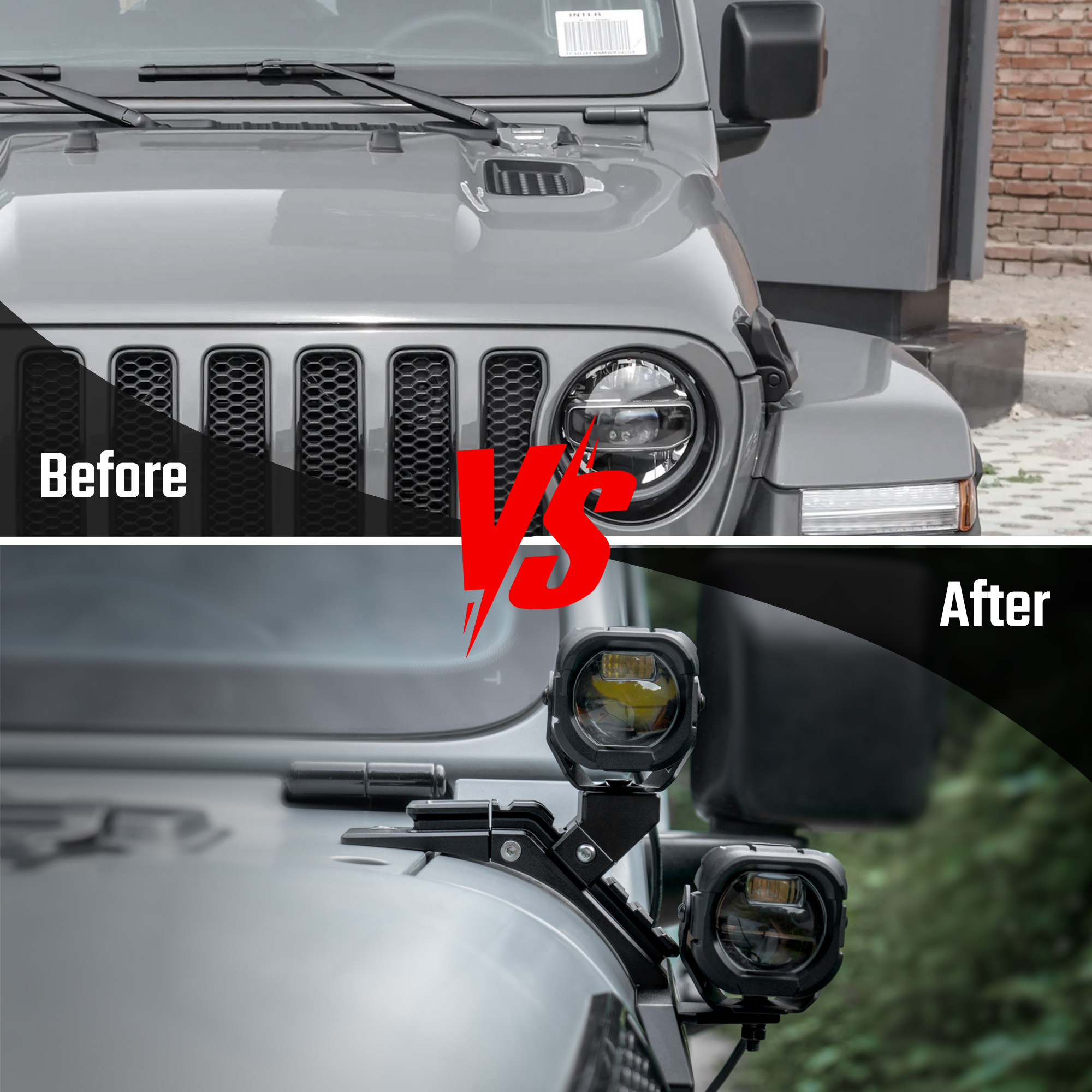 A-Pillar Light For Jeep Wrangler JL Gladiator JT Not For 4xe And 392