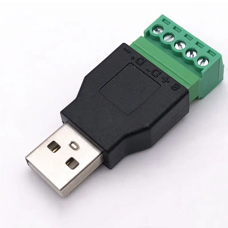 Solderless Terminal Male Female USB Plug