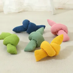 Dog Rope Toys Knots Chew Rope Toy Dog Pull Rope Natural Cotton Rope Dog Toys - Premium White Knot Dog Rope Toy - Interactive Dog Tug Toy - 5Pcs 5Co... - View 1