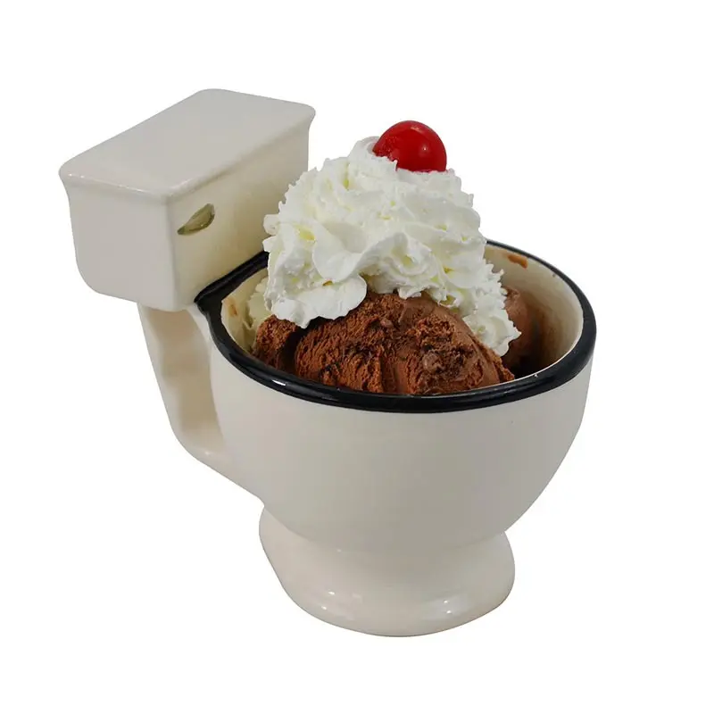 Creative Toilet Mug Ceramic Coffee Mugs with Handgrip Funny