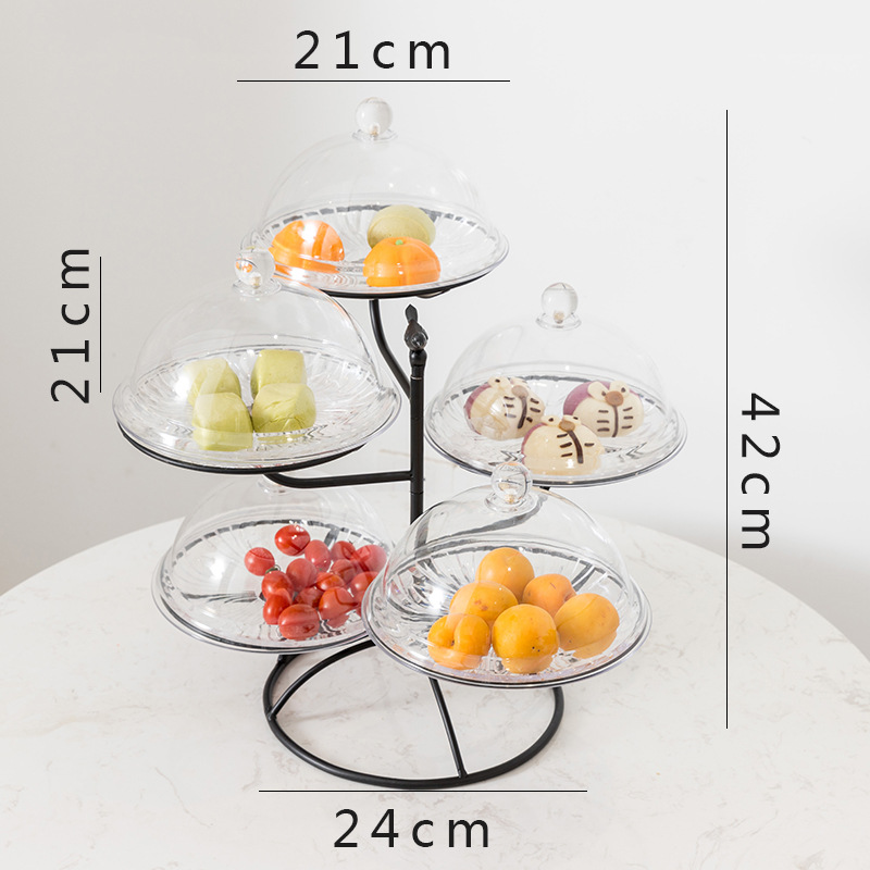 Title 6, Multi-layer fruit tray living room household ac...