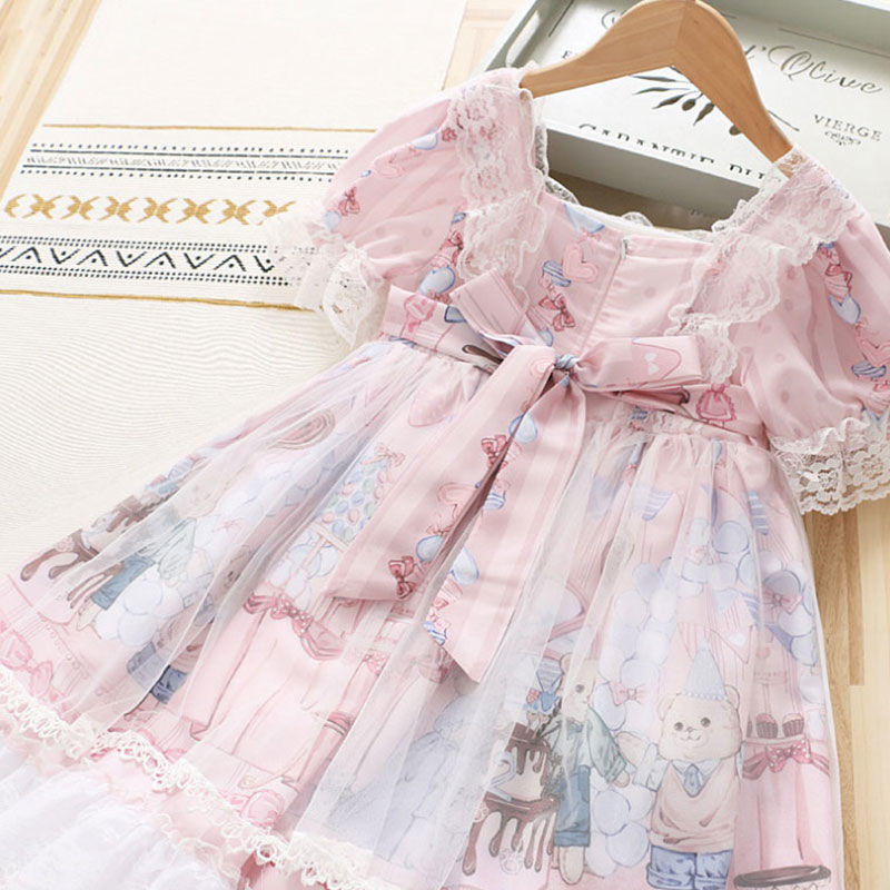 Western Style Little Girl Lolita Dress Cartoon