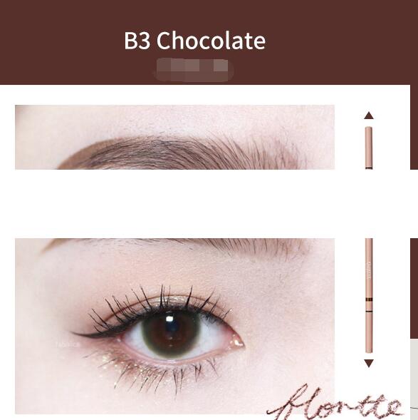 Women's Permanent Non discoloring Double headed Extremely Thin Eyebrow Pencil B3 - Shop at LoveMi