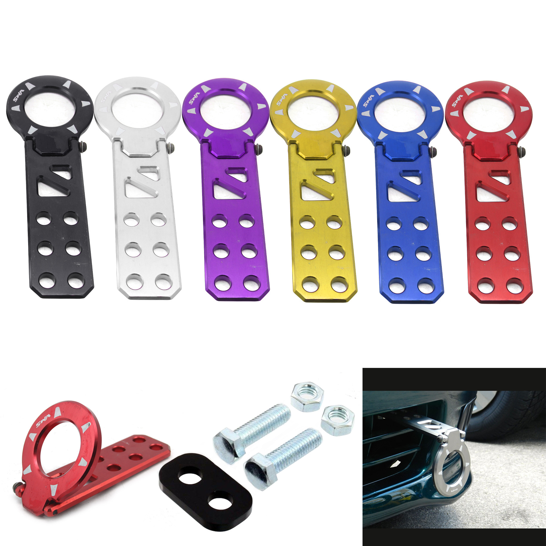 Title 1, Car Modification Adjustable Rear Trailer Hook