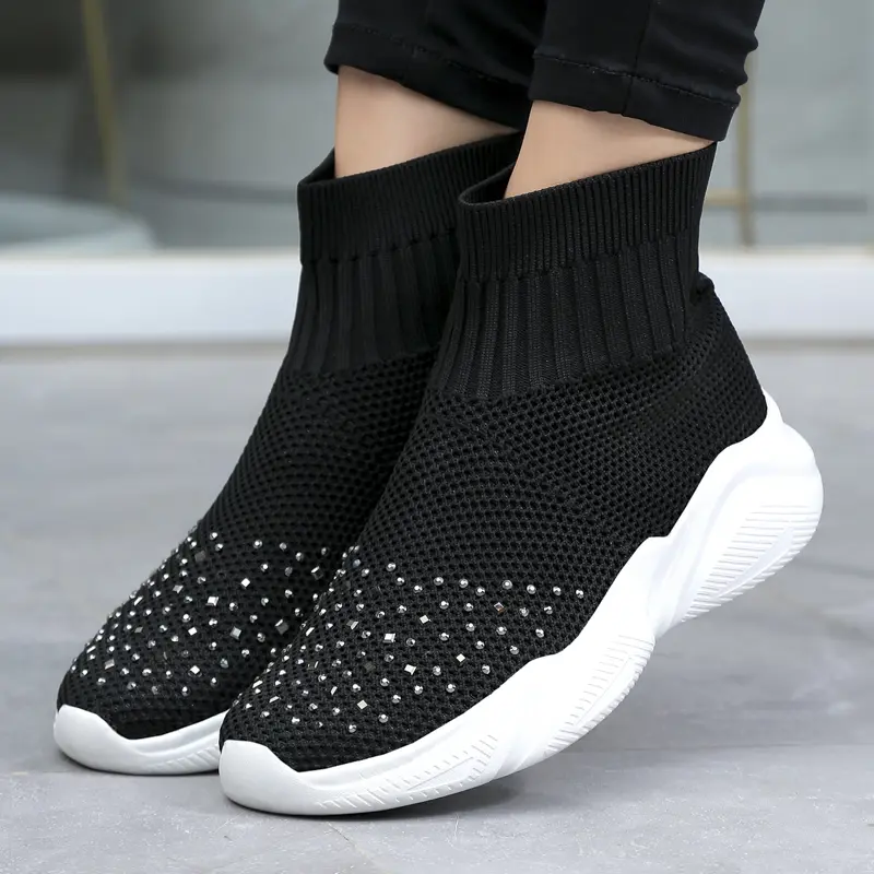 Ladies Flat Lightweight Sneakers Old Beijing Cloth Shoes