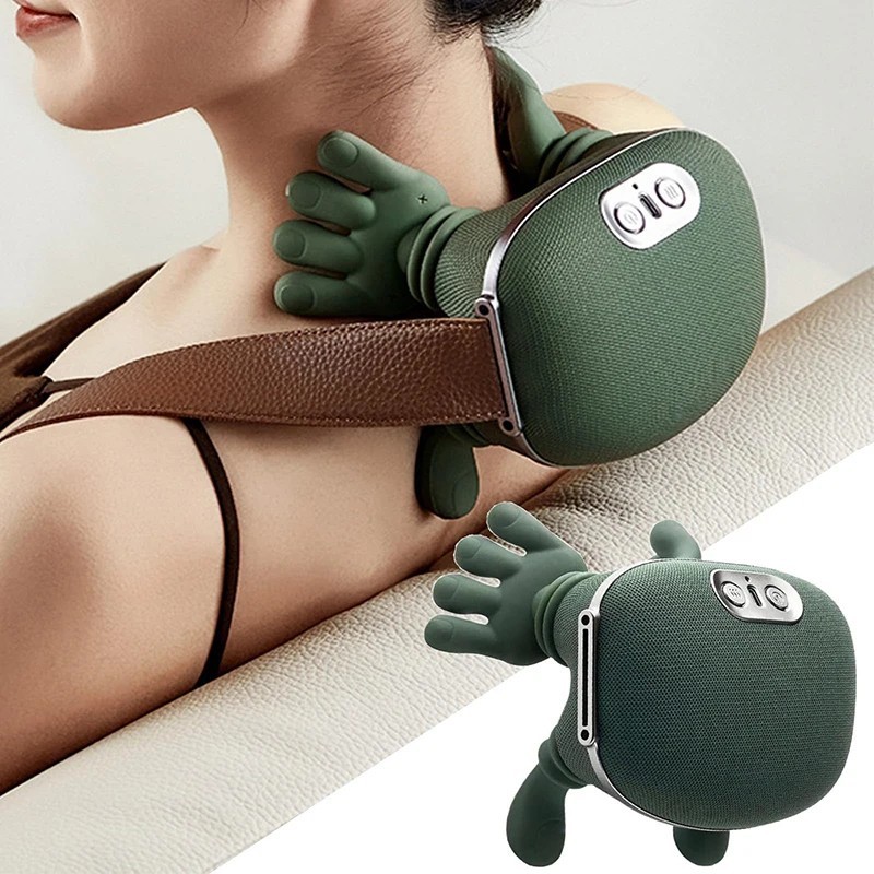 Neck Shoulder Massager With Heat Simulated Human Hand Cervical Trapeziu — image 2