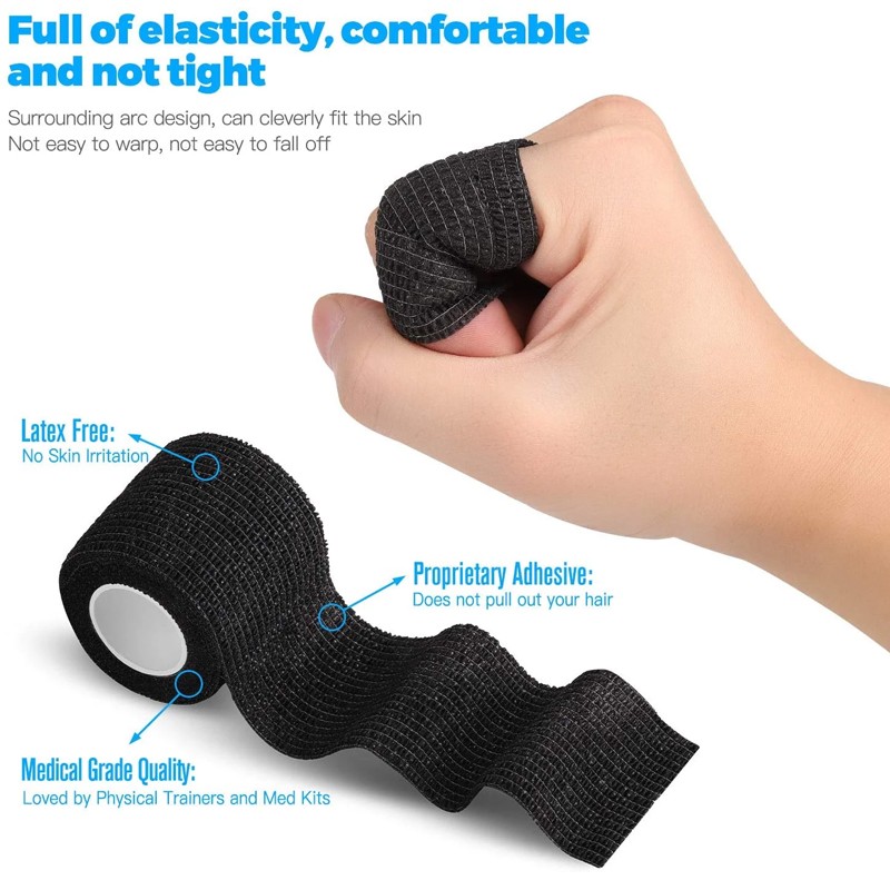 10 Rolls Cohesive Elastic Bandage Self Adhesive Wrist Ankle Gauze Tape Vet Wrap 3