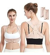 SHAPERKY Posture Corrector for Women and Men, Adjustable Upper Back Brace for Posture Hunchback S...