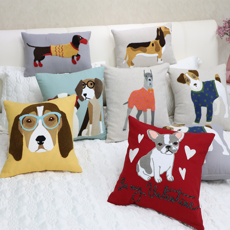 Cushion Embroidered Pillow With Core — image 1