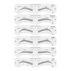 Reusable Eyebrow Mould With Elastic Band Multifunctional DIY Eyebrow Makeup Tool Suitable For Beginner - Grey - View 1