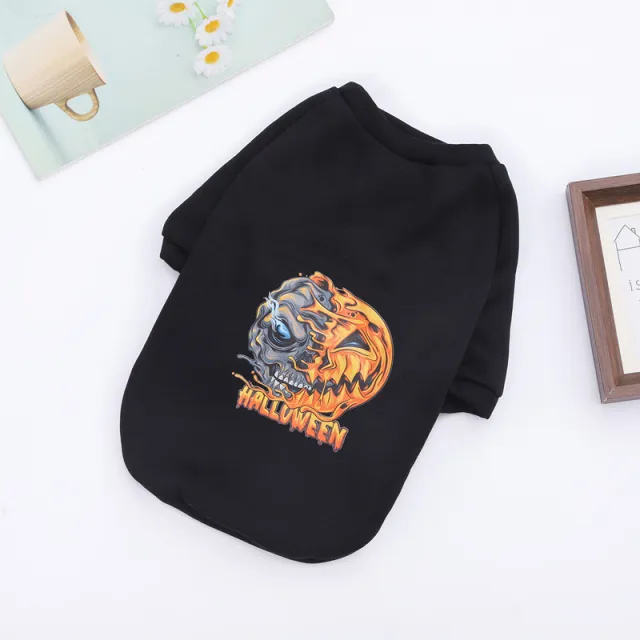 Halloween Dog Sweater Scary Pumpkin Ghost Pumpkin Ghost - Shop at LoveMi