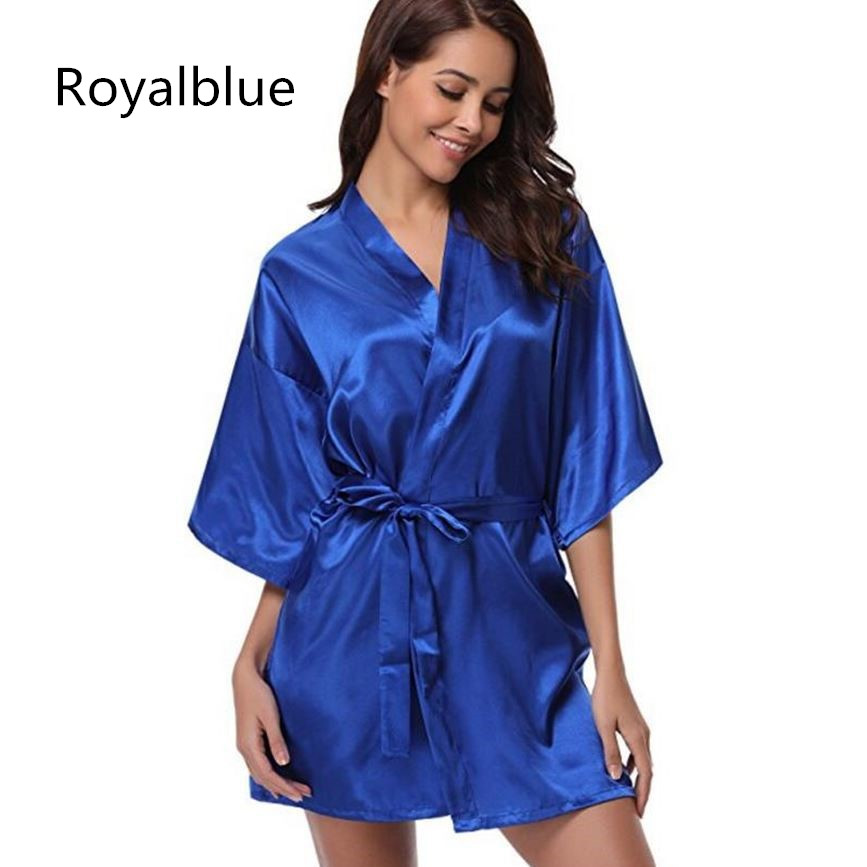 Title 19, RB032 New Silk Kimono Robe Bathrobe Women Silk ...