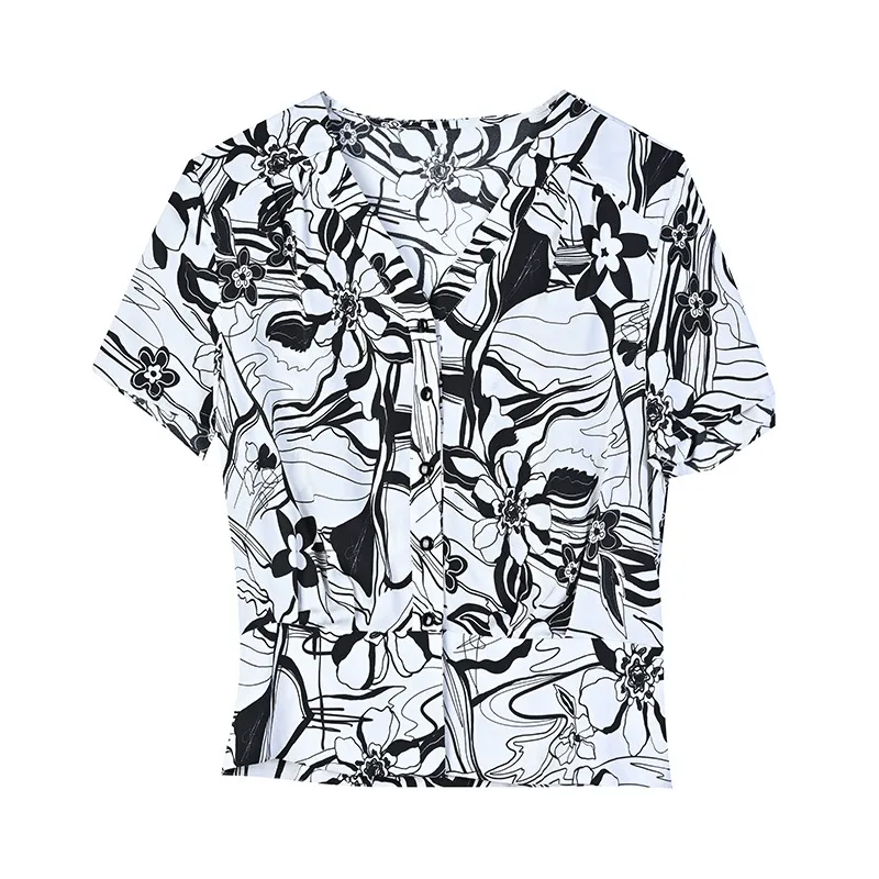 Silk Shirt Women's Short Sleeved - Colours
