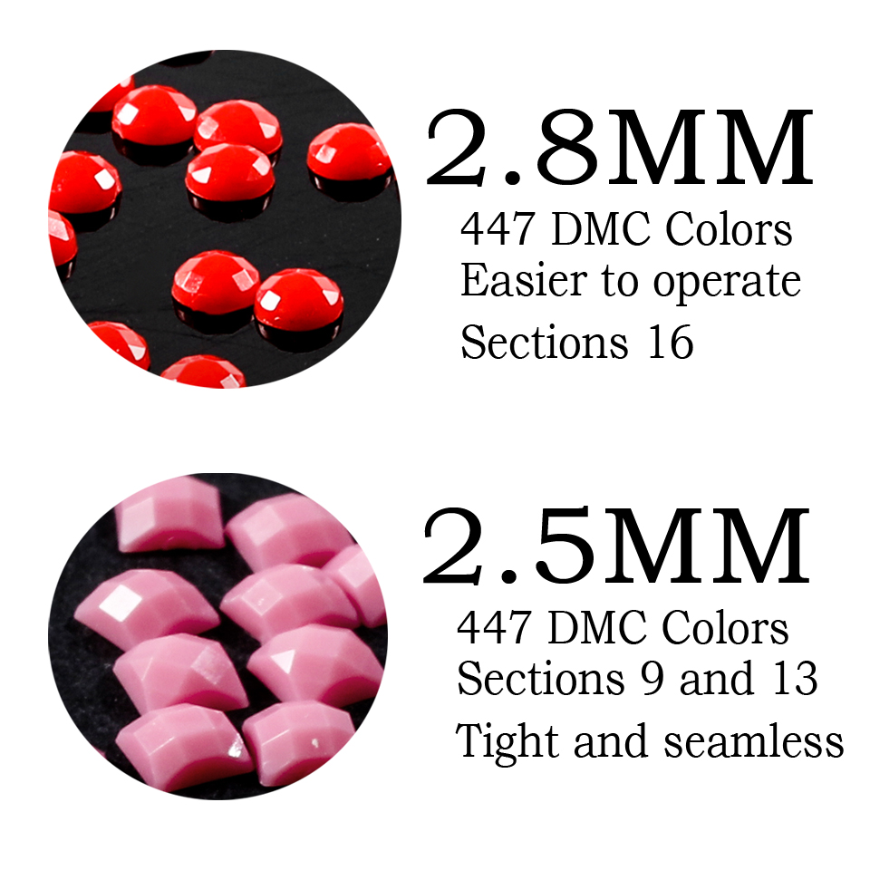 Embroidery Full Square Round Mosaic Diamond Painting