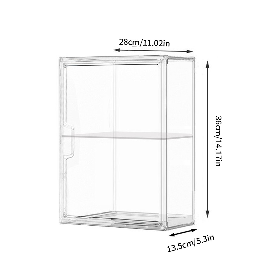Acrylic Display Case Clear Box Dustproof Collectibles Model UK — image 12