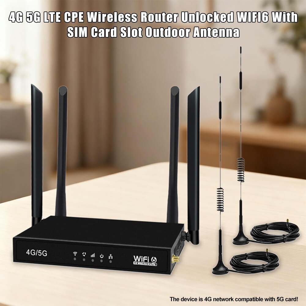 4G 5G LTE CPE Wireless Router Unlocked WIFI6 With SIM Card Slot Outdoor Antenna 17