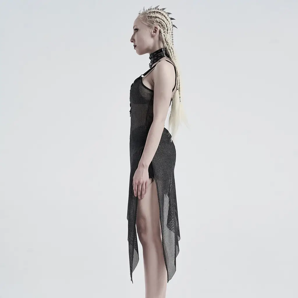 Women's Punk Series See-through Sexy Temperament Suspender Skirt