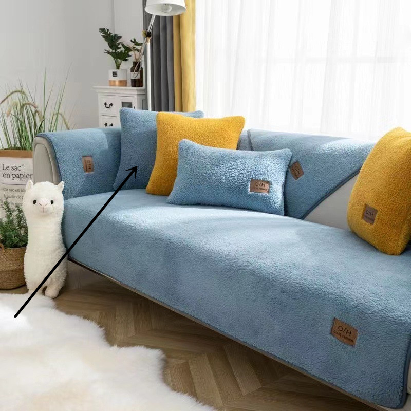 corner sofa cover – Corner Sofa Cover Plush Non-Slip DOUCETTE