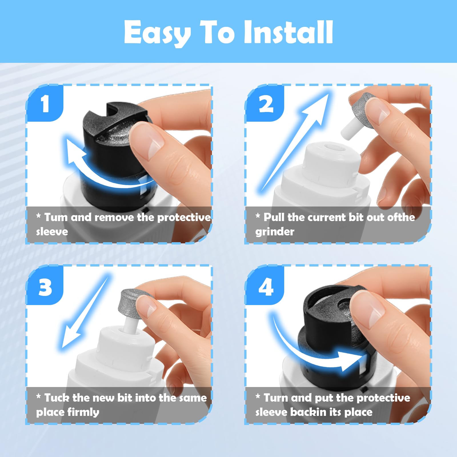 Dog Nail Grinder, Electric Pet Nail Grinder With 2 Speed Digital USB Rechargeable Dog Nail Trimmer Nail Claw Clippers With LED Lighting Quiet Paws Grooming For Medium Small Dogs Pet detail photo 3