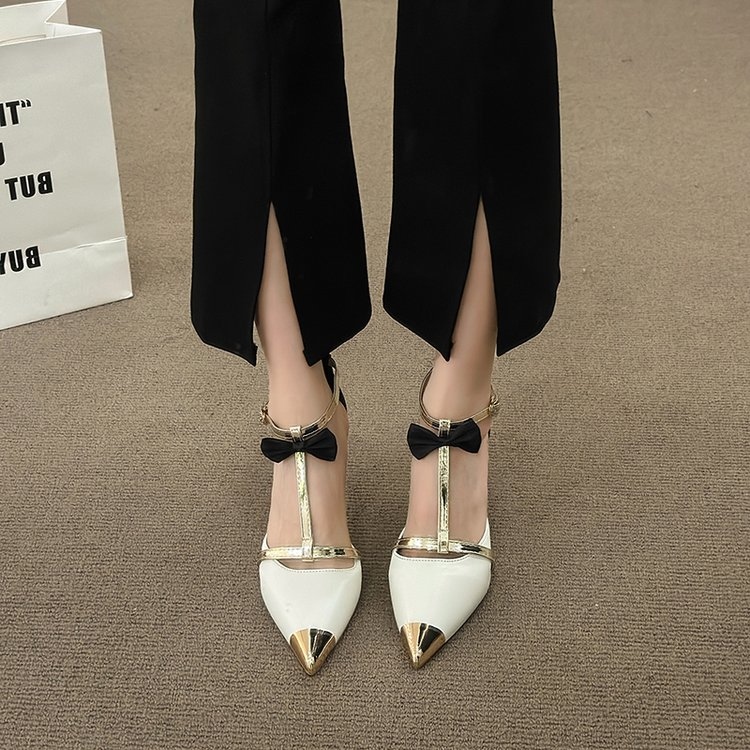 Women's Bow Decor Stiletto High Heel Sandals