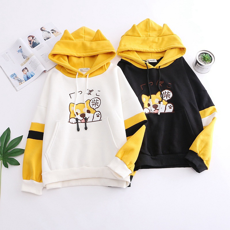 Title 6, Ladies cartoon hooded pullover warm sweater