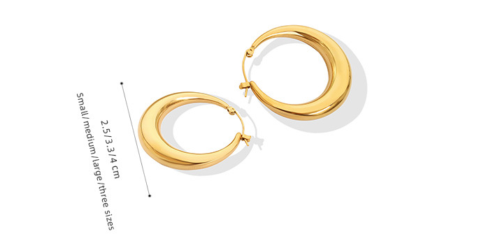 Title 1, U-shaped Geometric Earrings For Women