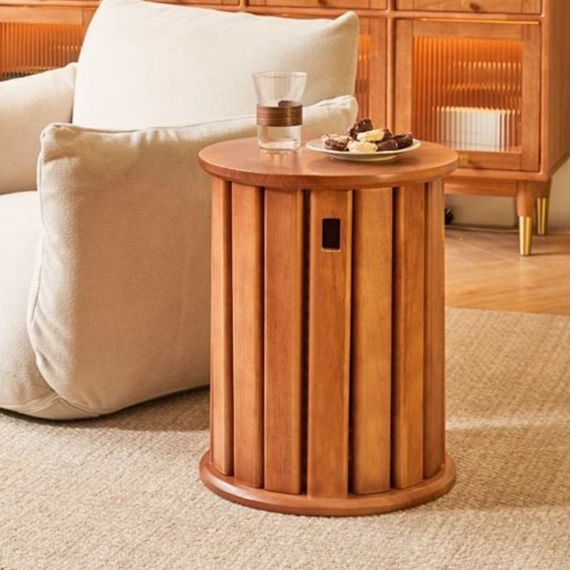 4-In-1 Wood Stool,Stackable Stools Set Of 4, Round Chair Nest Side Table,18 Inch — image 5