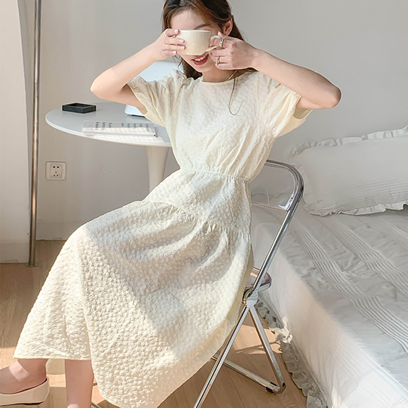A-Line Round Neck Dress