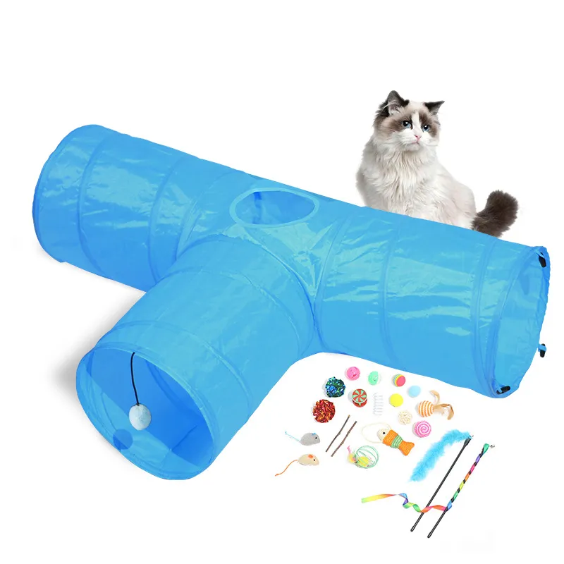 New Cat Tunnel Foldable Pet Climbing Path Cat Toys - Style4
