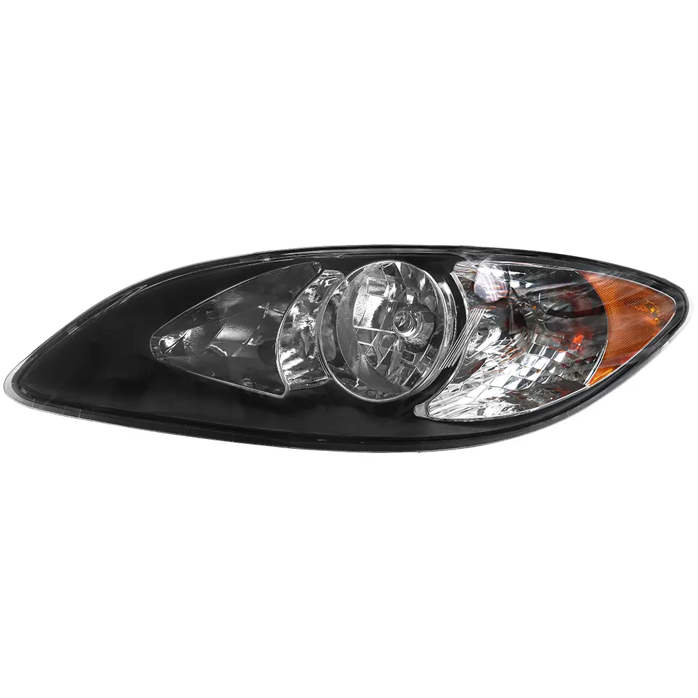 Black Headlights Assembly Compatible With International ProStar 2008-2016 Left Driver Side