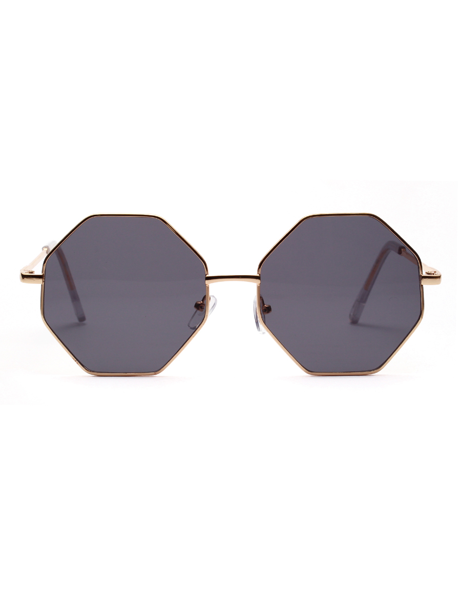Diamond Polygon Color Clear Lens Sunglasses - Image 8