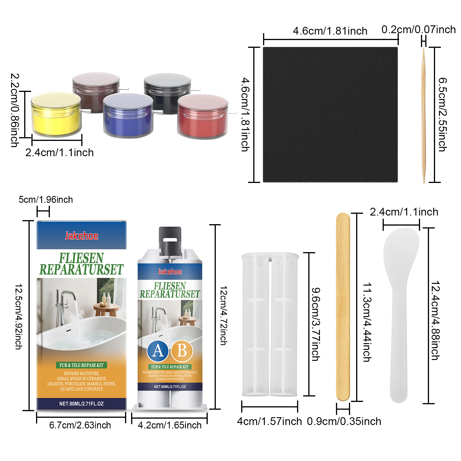 Ceramic Tile Repair Set 1 Set1box