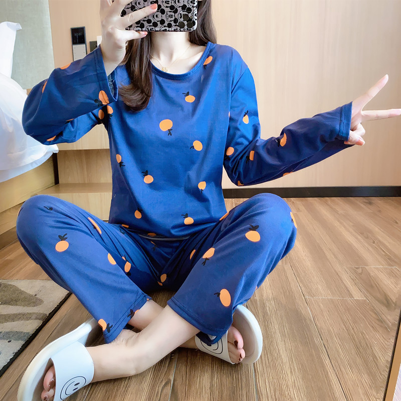 Title 4, Korean Style Pajamas Female Cute Long-sleeved T...