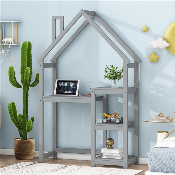 Wooden Writing Desk In The Shape Of A House
