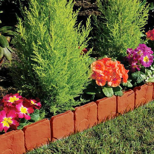 Plastic Lawn Edging, 20 Piece