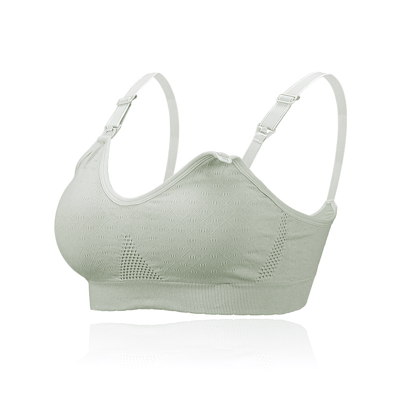 Title 2, Front Buckle Postpartum Breastfeeding Bra Witho...