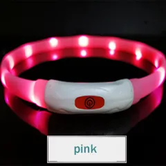 Pet Luminous Collar All Seasons - Pink And Bright Style - View 1