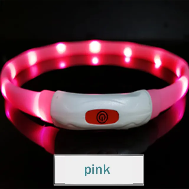 Pet Luminous Collar All Seasons Pink And Bright Style - Shop at LoveMi