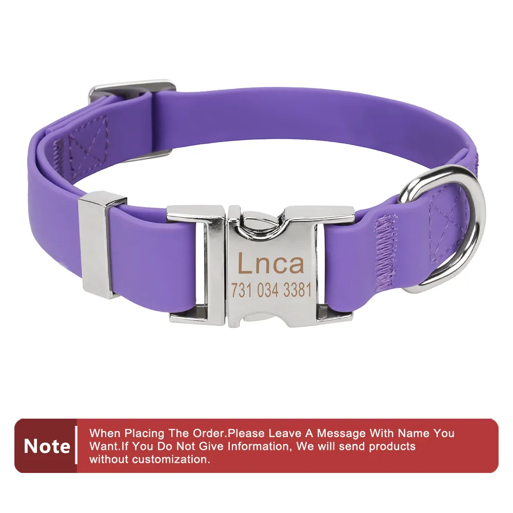 Waterproof Adjustable Silicone Pet Traction Rope - Purple