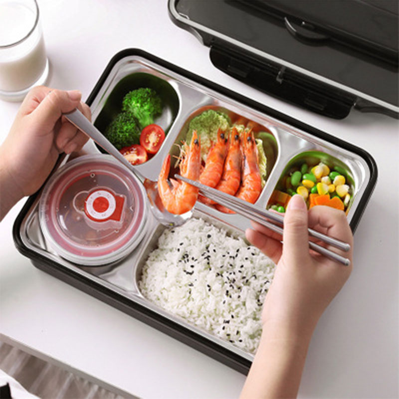 Title 3, Stainless Steel Lnsulated Lunch Box For Student...