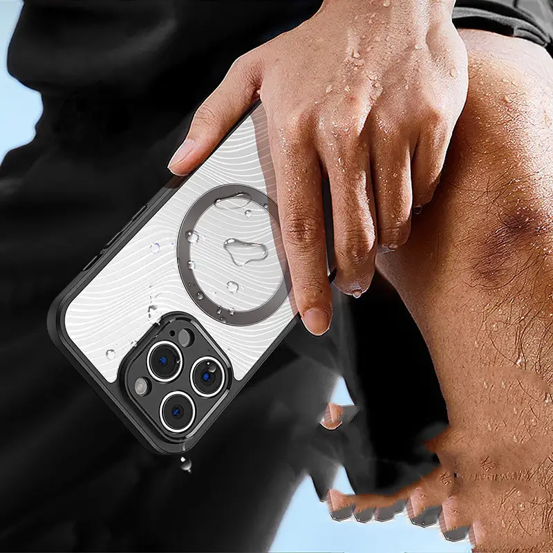 Transparent Cover Does Not Yellow Magnetic Phone Case