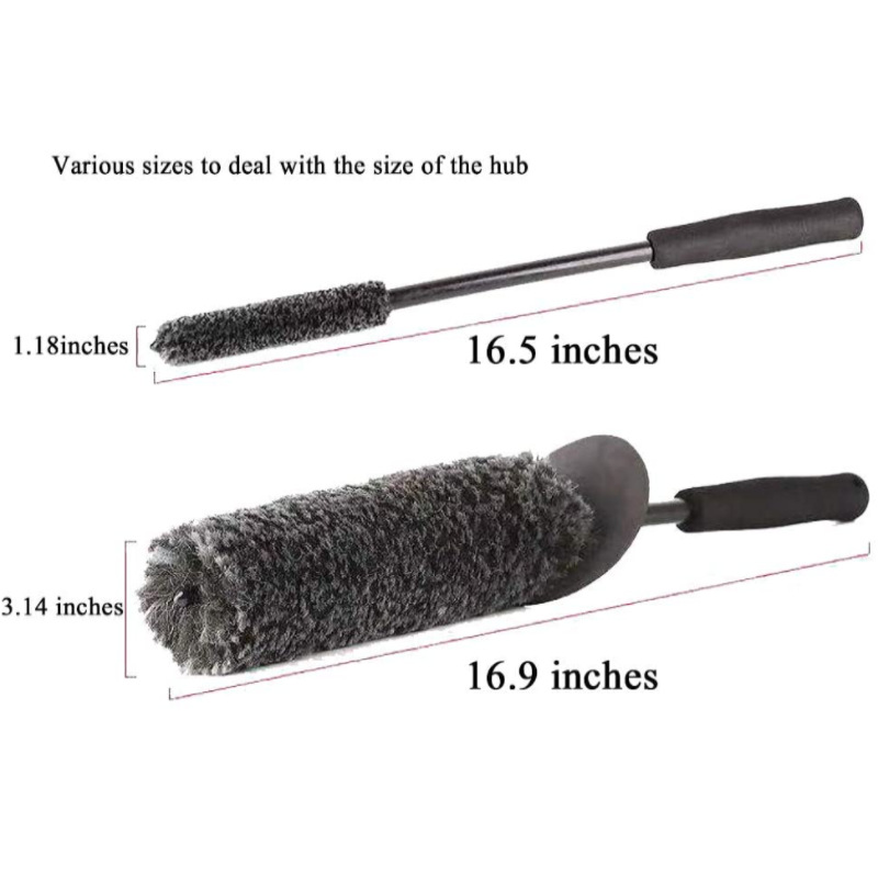 Wool Fiber Stick Brush For Automobile Wheel Hub