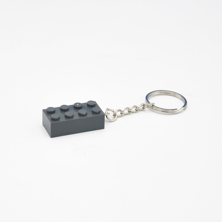 Keyring Block Pendant Small Gift Custom Dark Grey - Shop at LoveMi