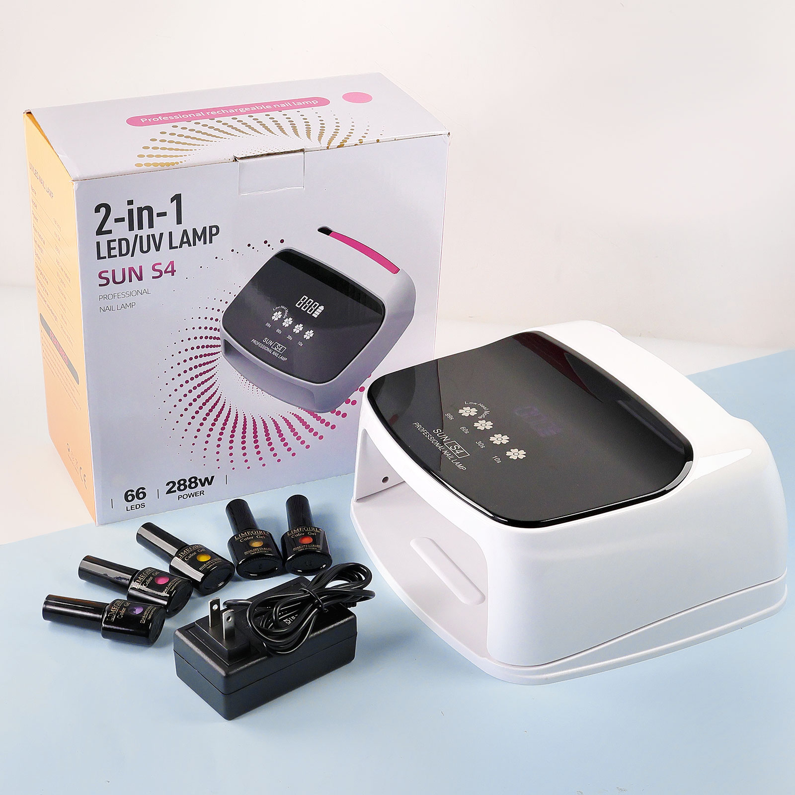 UV Nail Lamp, Professional Cordless UV LED Lamp For Nails 66Pcs Lamp Beads Automatic Sensor Gel Nail Uv Light For Nail Art At Home And In Salons 5