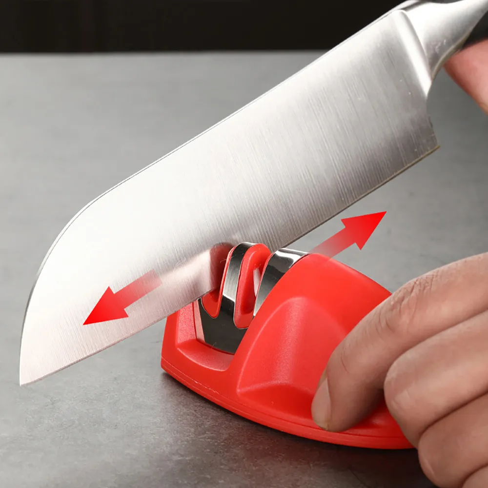 Knife Sharpener Mini Quick Kawaii Kitchen Accessories Portable Two-stage Mouse Sharpening Stone Kitchen Supplies – image 2