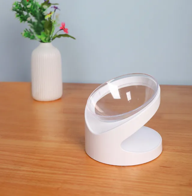 Cat Bowl Pet Diagonal Mouth To Protect Cervical Vertebra Pet Food Basin White - Shop at LoveMi
