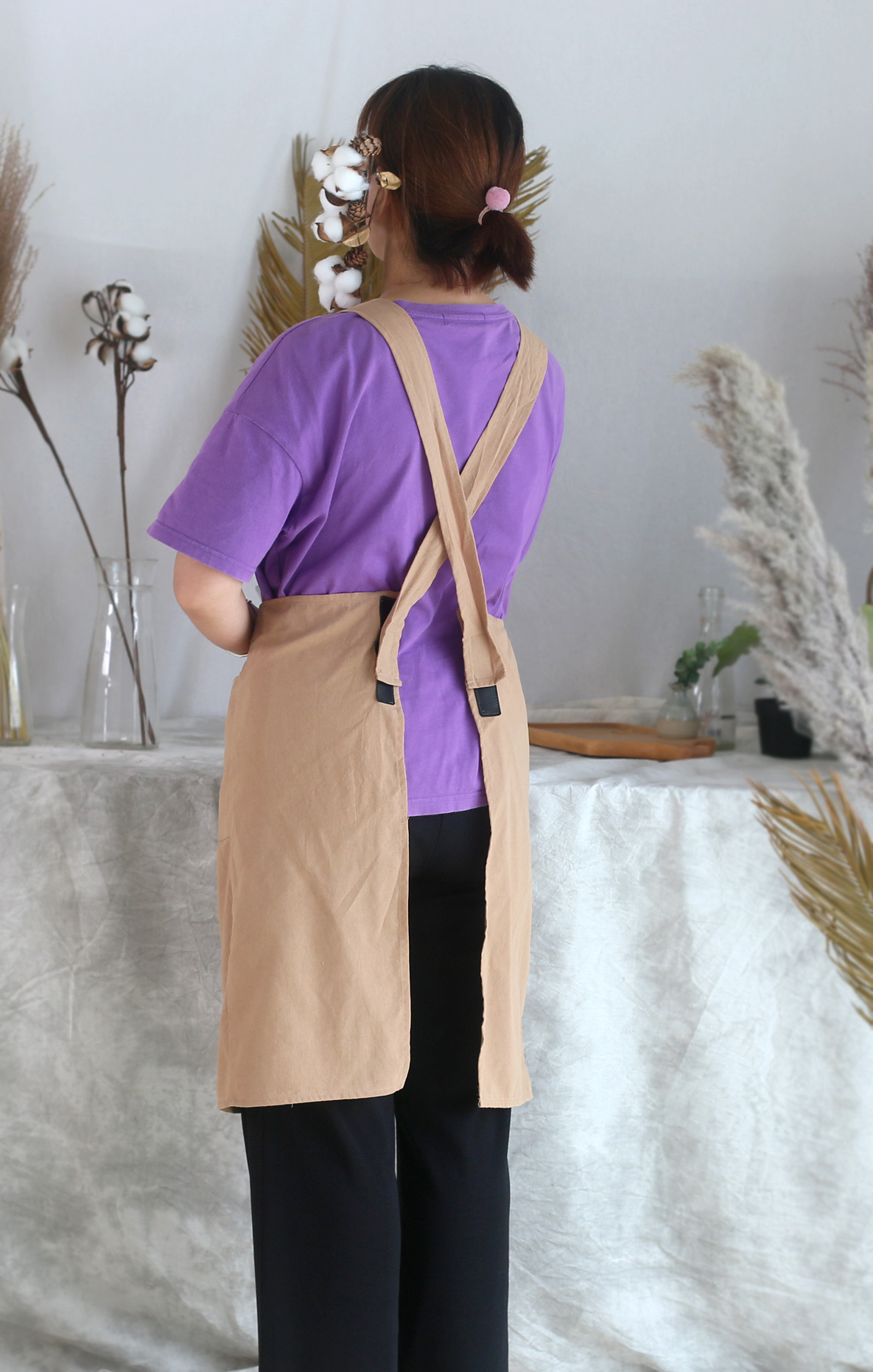 Title 7, Simple Pure Cotton Waterproof Apron Studio Bib ...