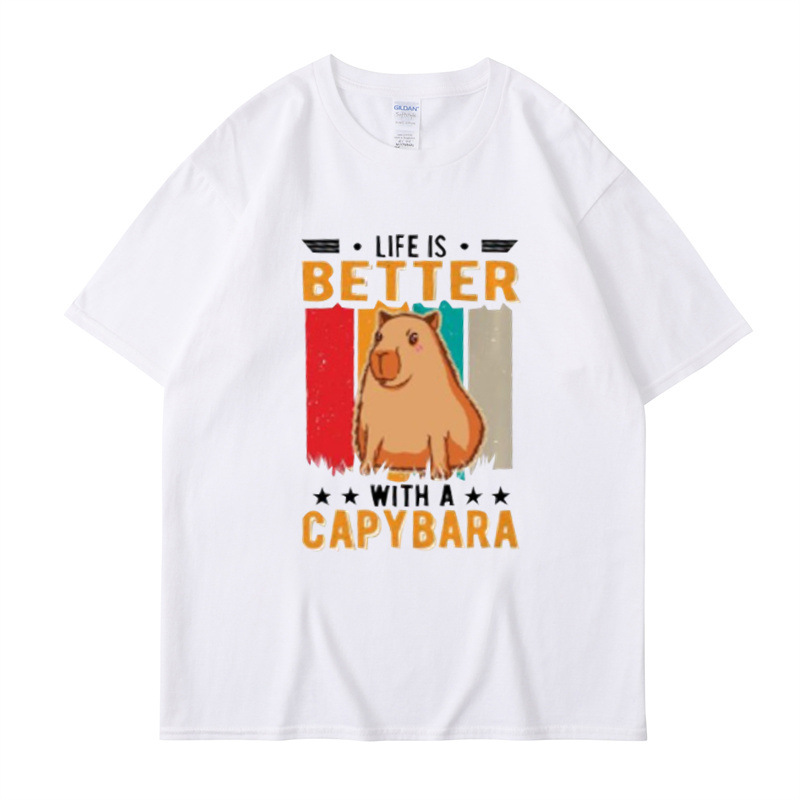 Title 4, Nova camiseta de verão de algodão com estampa d...